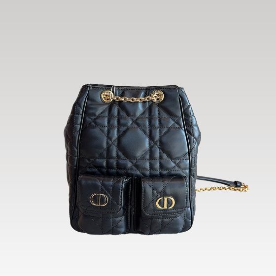 DIOR leather bucket backpack